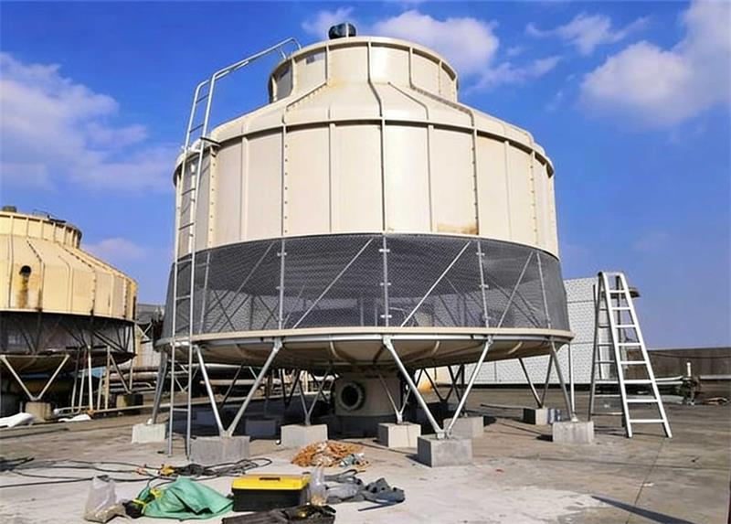 圓形逆流冷卻塔,高溫